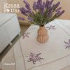 Лляна скатертина 90*90 см “Бузок” в техніці гладью #des20 ?
