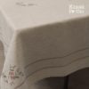 Скатертина на стіл з вишивкою "Квіткові мотиви" #4373-1, розмір 150×250 см