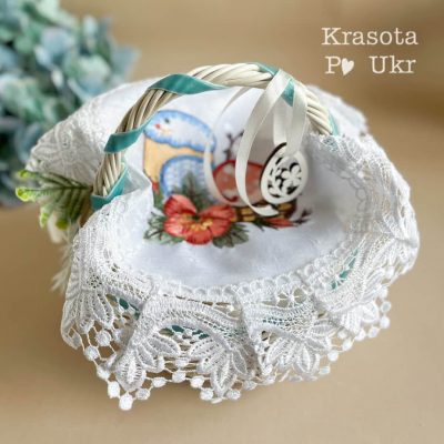 Серветка атласна дитяча – 30 см, “Весняні барви”