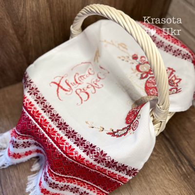 Серветка великодня вишита  – “Українська вишиванка” (65*30 см)