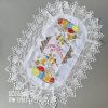 Вишитий рушник на великий кошик “Крашанки” (60*40 см), атлас