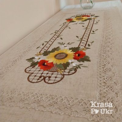УПАКОВКА (6 ШТ або 12 ШТ) – дитяча атласна серветка 28 см з мереживом - айворі