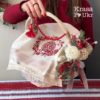 Великодній рушник лляний з мереживом або без “Українська писанка” (42*42 см або 46*42 см)